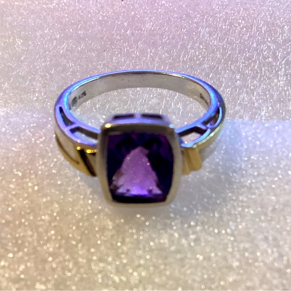 GemArt Jewelry - 18K 925  GemArt Amethyst ring size 8